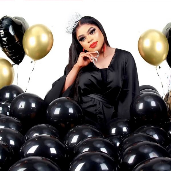 Bobrisky stuns in black dress as she celebrates birthday