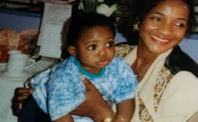 Davido daughters look so much like him in throwback photos of his childhood days