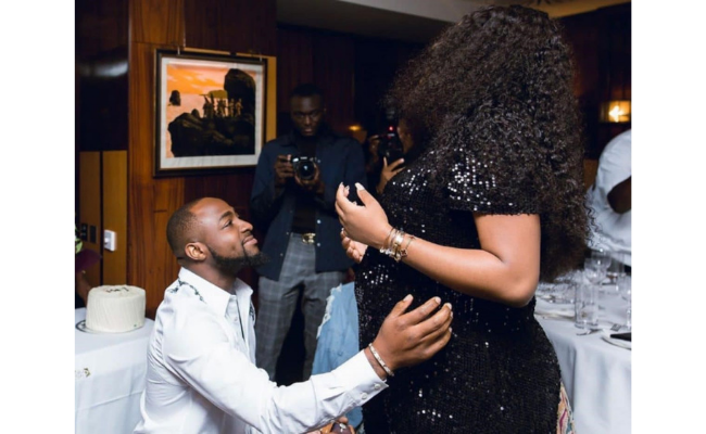 Davido confirms Chioma is pregnant + sex of the baby
