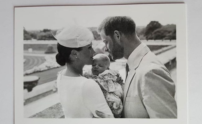 See the sweet thank-you note Meghan Markle and Prince Harry sent after Archie's Christening