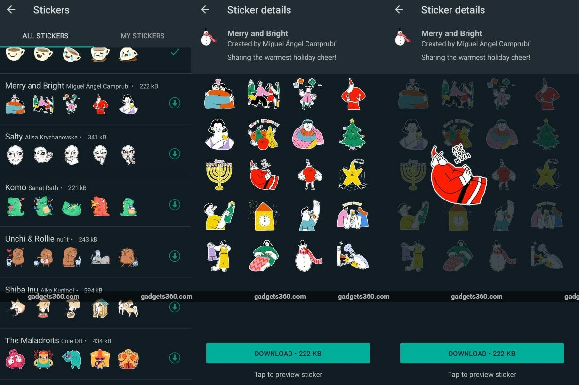 WhatsApp adds Merry Christmas stickers, see how to download and share