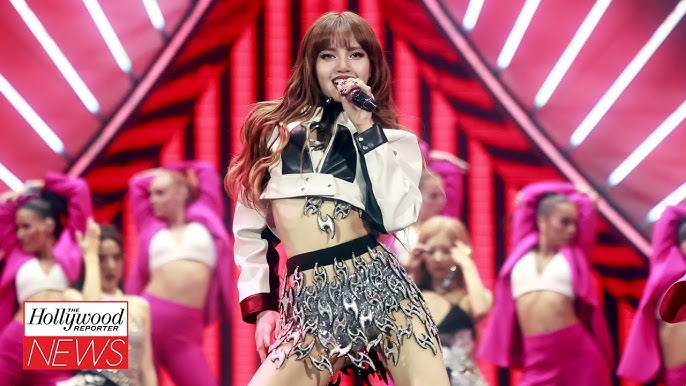 Lisa from Blackpink performing on stage