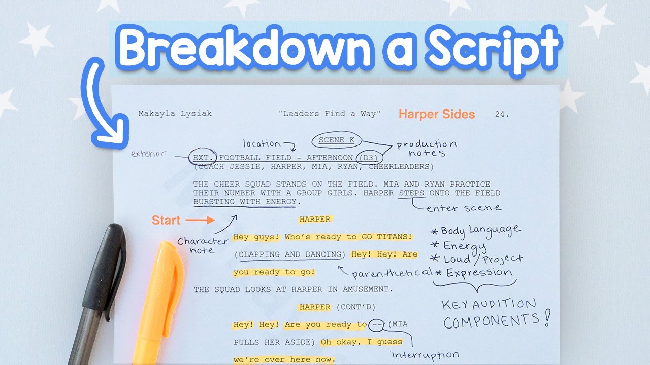 Analyzing the Script and Character