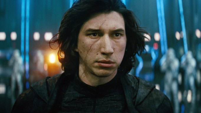 Adam Driver as Kylo Ren in Star Wars films