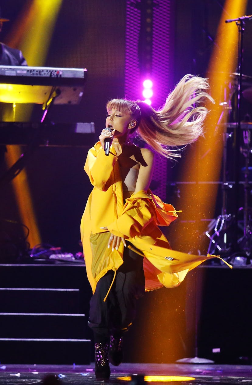 A Visual Celebration of Ariana Grande's Signature Ponytail Going from Side  to Side