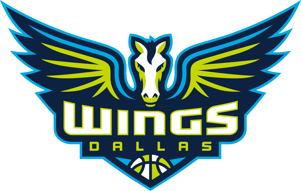 Dallas Wings basketball team logo and players