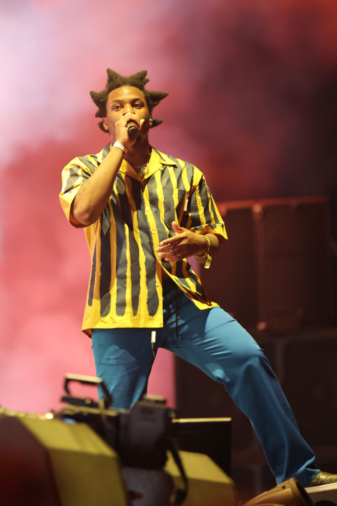 Denzel Curry performing live on stage at music festival