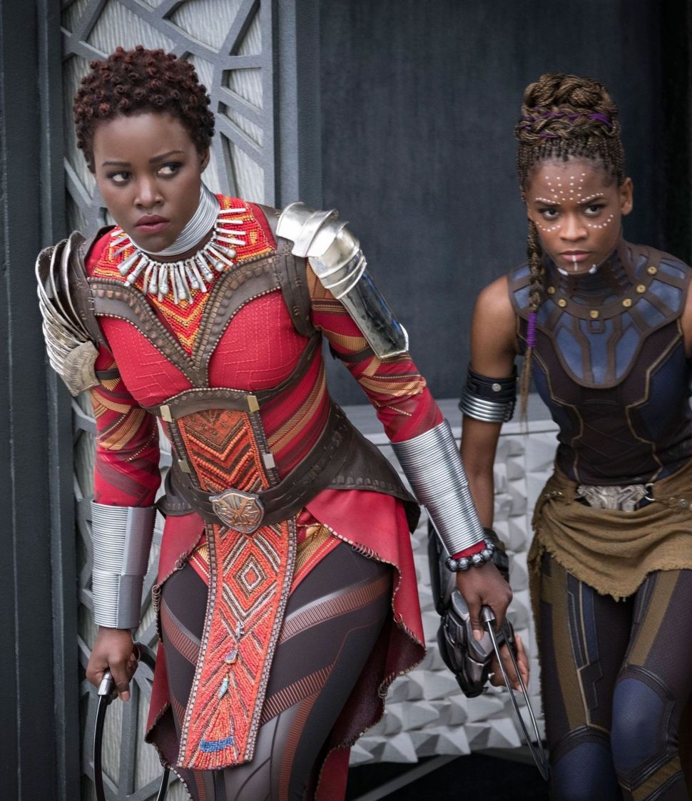 Lupita Nyong'o in Black Panther, representing her impact on representation in Hollywood