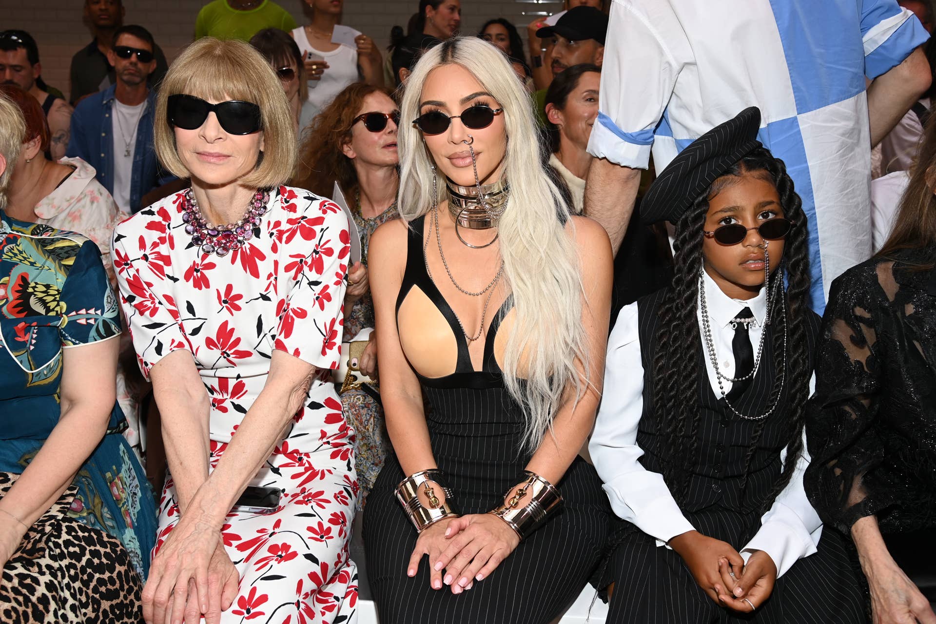 North West at a fashion show or public event