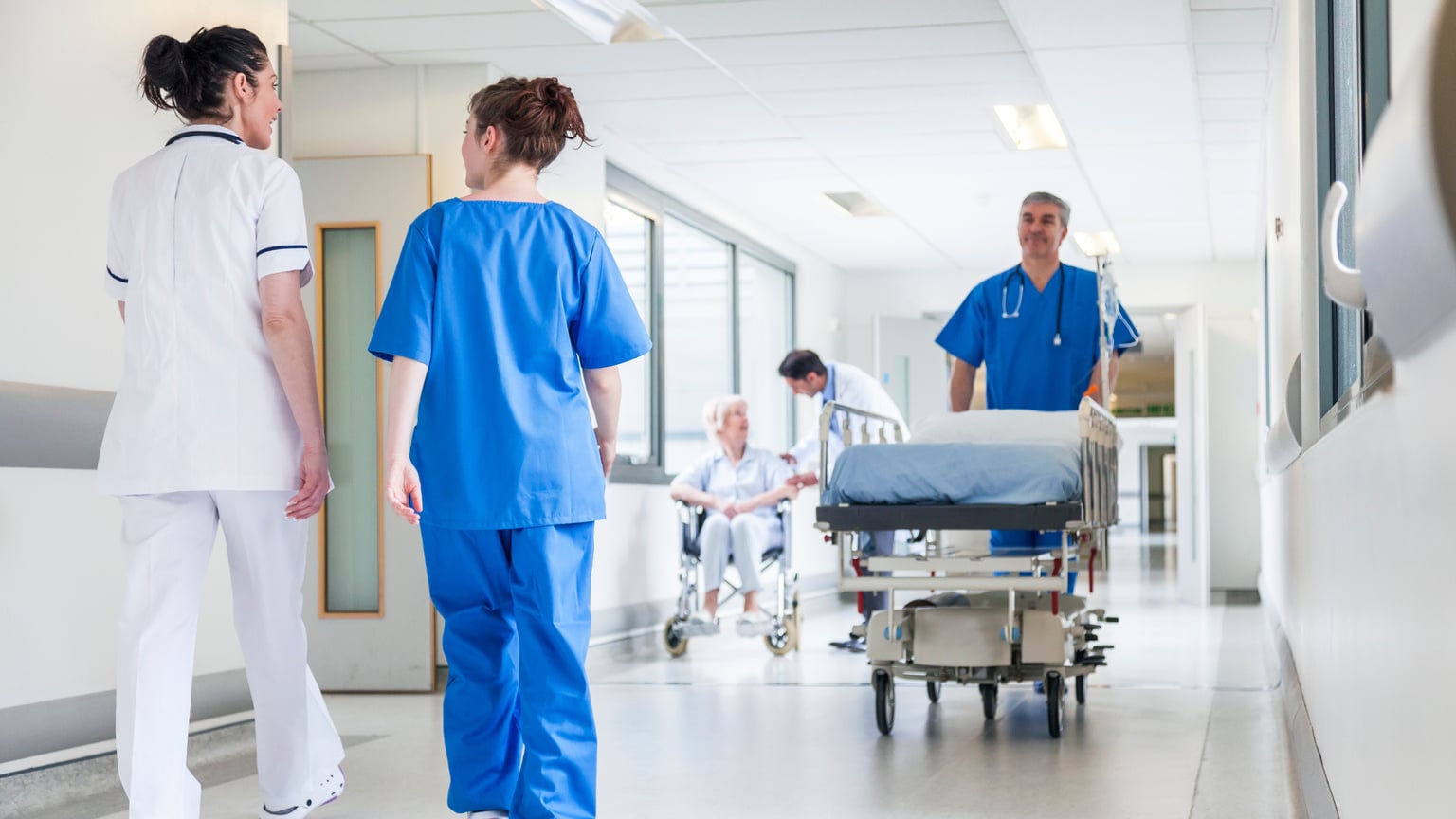 Modern hospital intensive care unit in Portugal