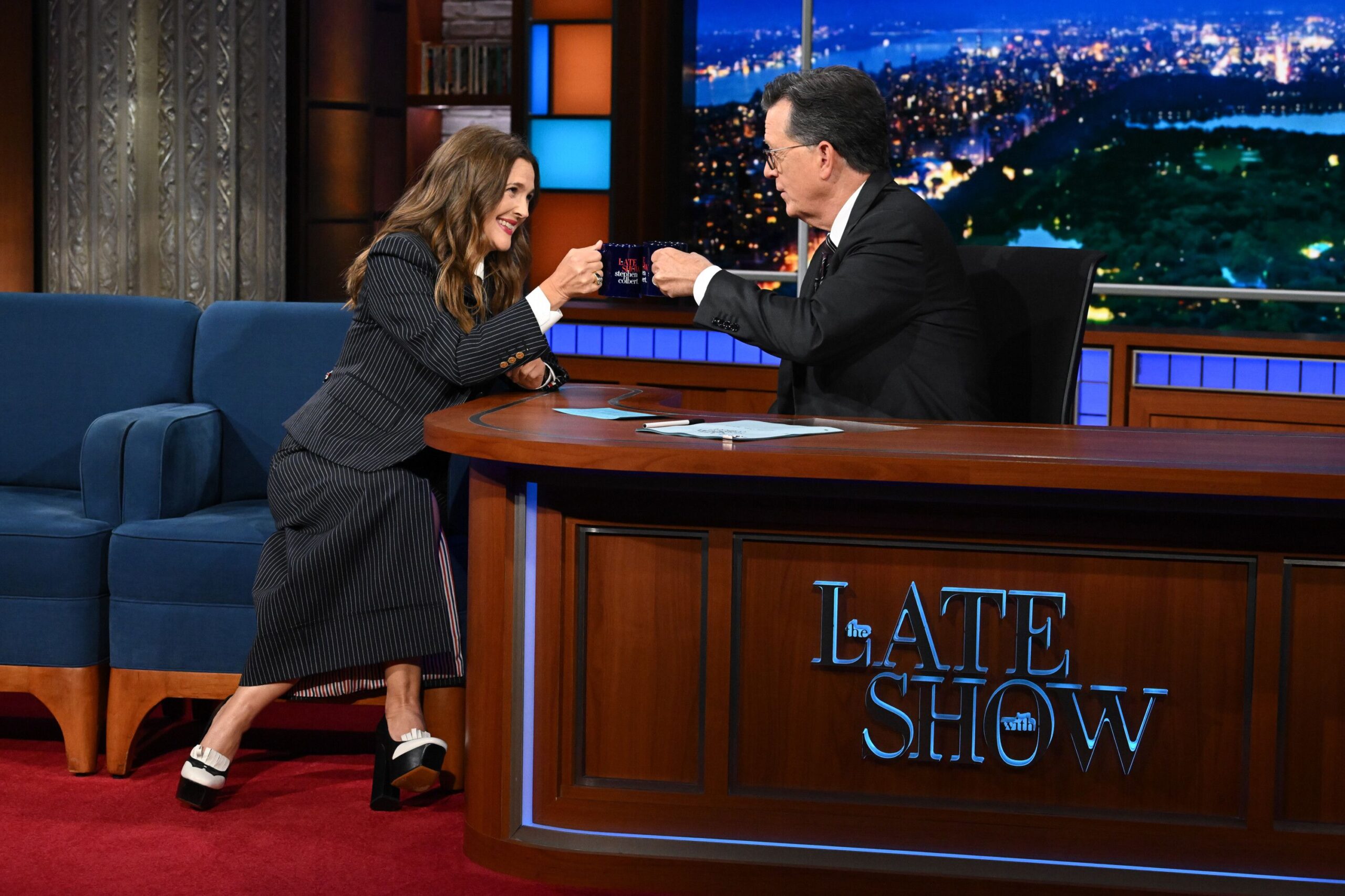Stephen Colbert hosting The Late Show