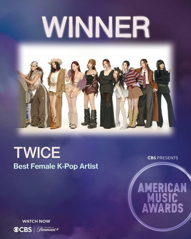 K-pop artists celebrating at 2026 American Music Awards