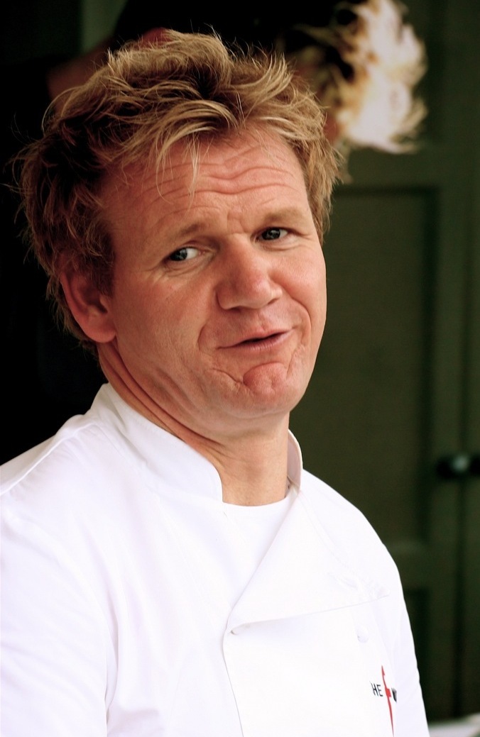 Gordon Ramsay in kitchen