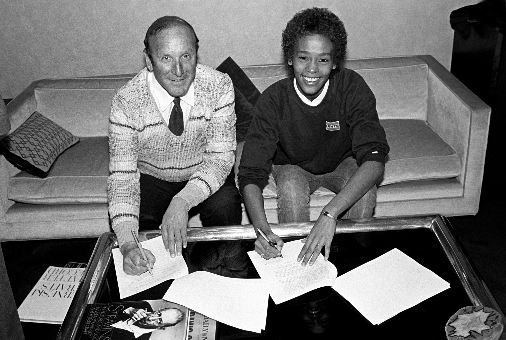 Clive Davis with Whitney Houston