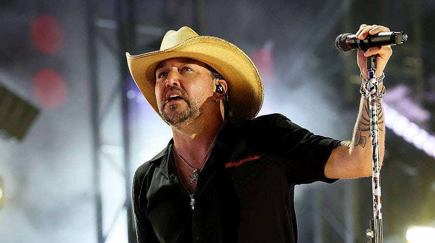 Jason Aldean performing live on stage