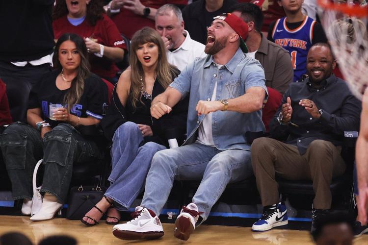 Taylor Swift and Travis Kelce - Courtside Chemistry Takes Center Stage