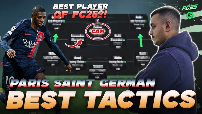 PSG tactical setup featuring Ousmane Dembélé