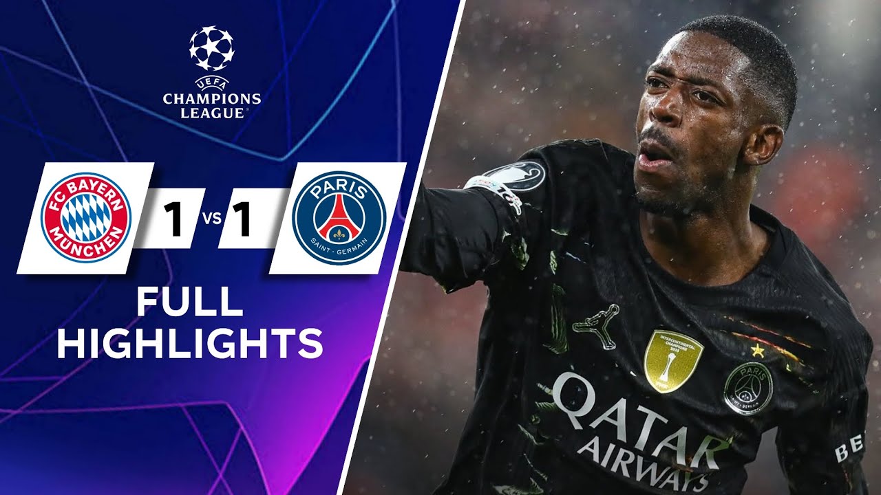 Ousmane Dembélé celebrating Champions League goal