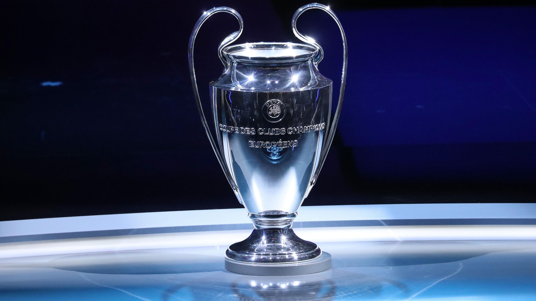 UEFA Champions League trophy presentation ceremony