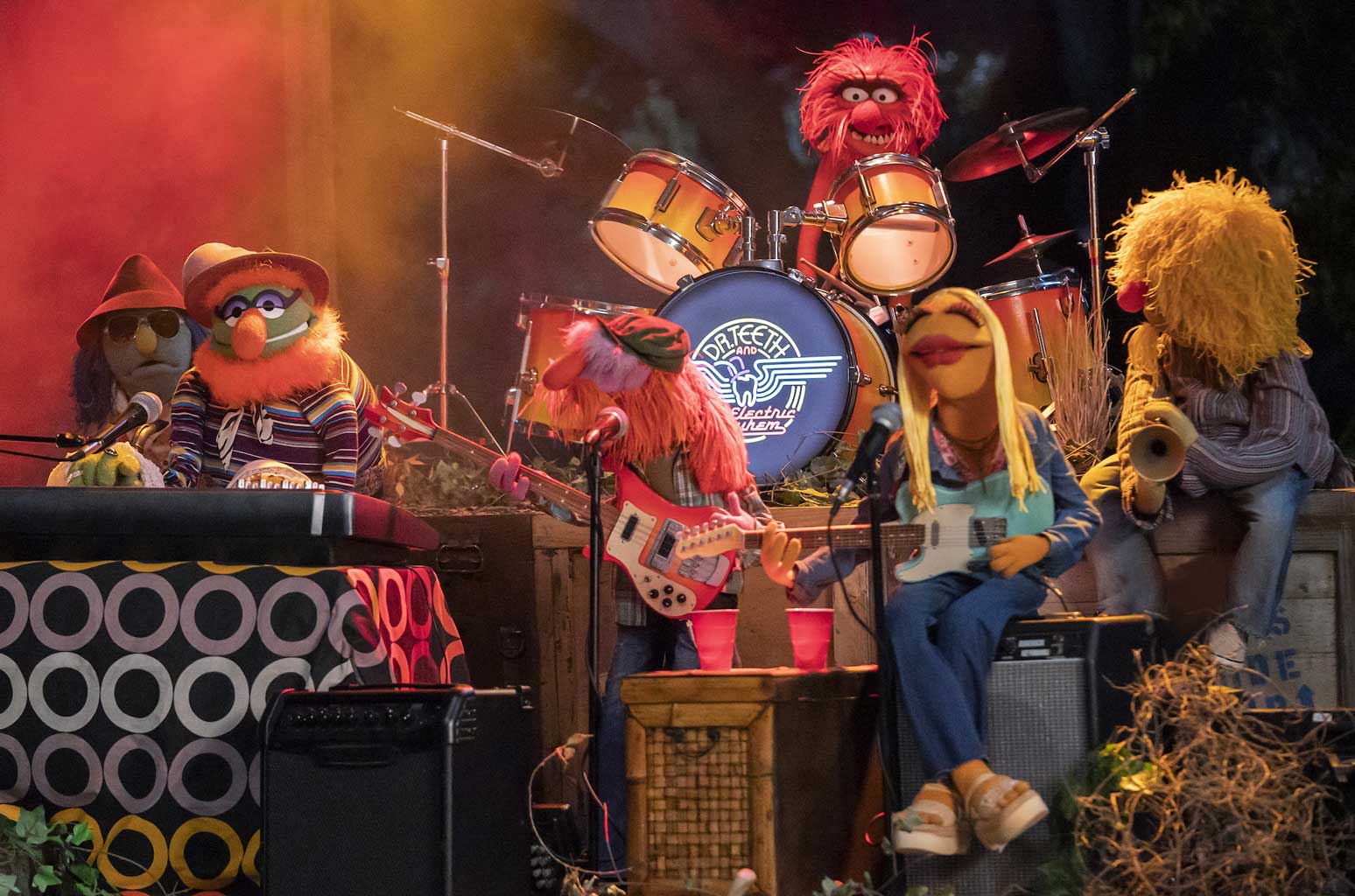 The Muppets' Electric Mayhem band members