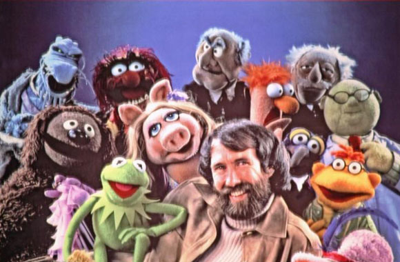 Jim Henson with the Muppets characters