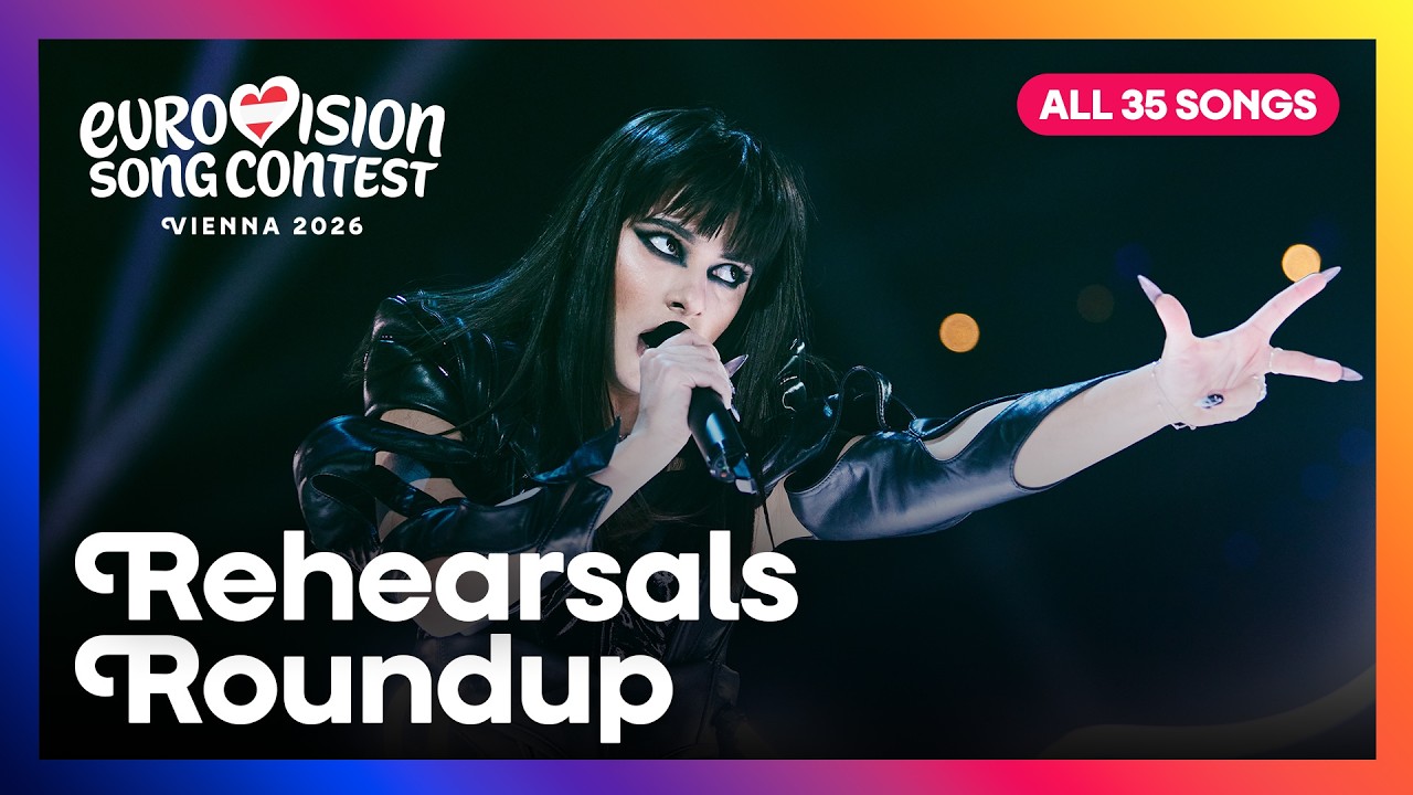 Eurovision artists rehearsing for 2026 Grand Final