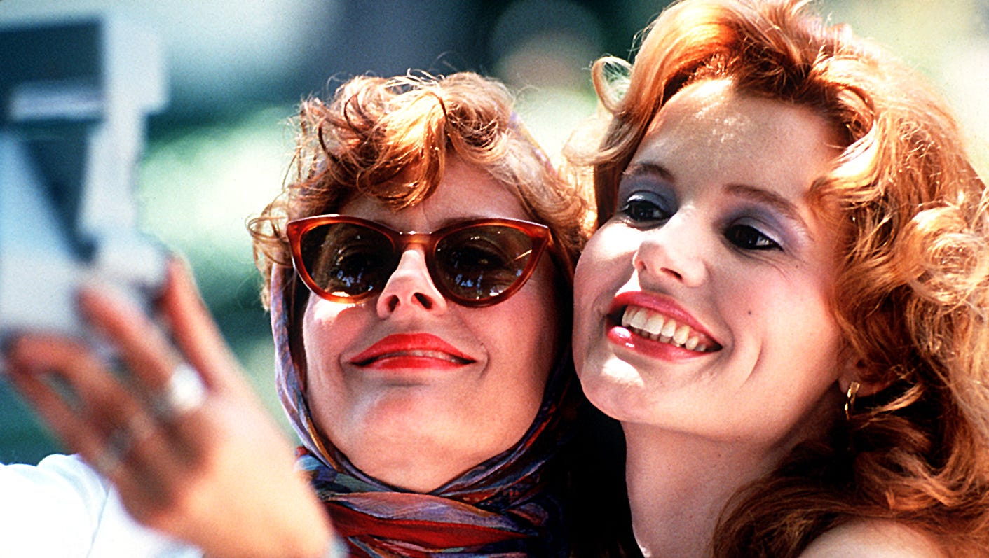 Geena Davis in her iconic role from Thelma & Louise