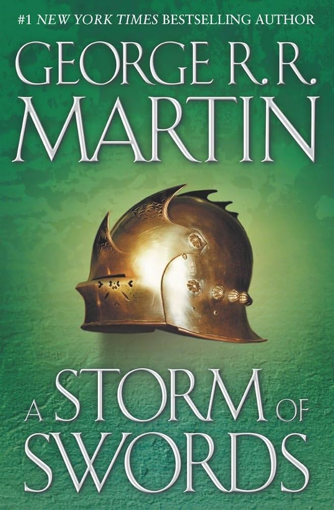 George R.R. Martin's A Storm of Swords fantasy novel cover