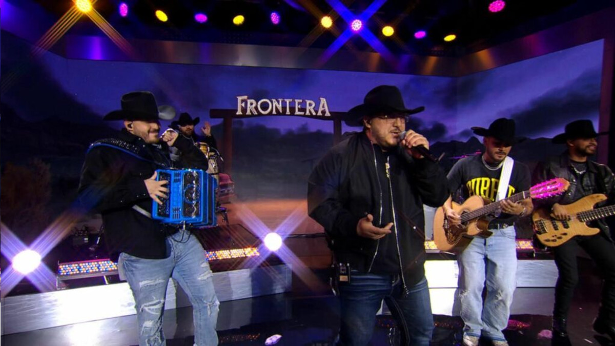Grupo Frontera performing live on stage