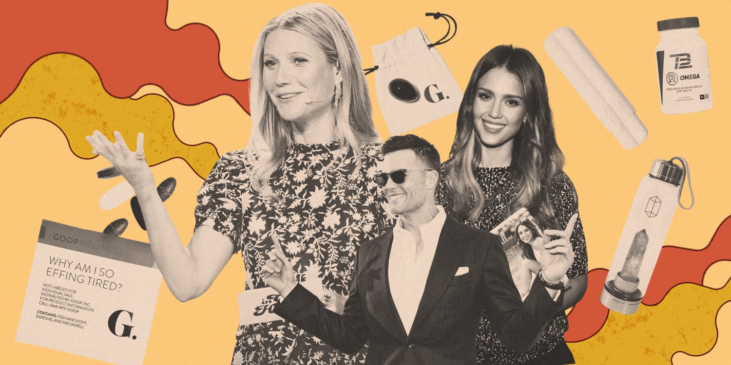 Celebrity health and wellness influencer posts