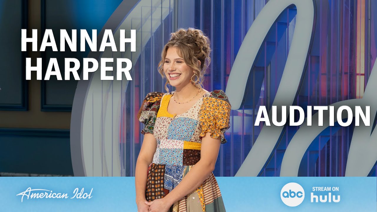 Hannah Harper during her American Idol audition performance