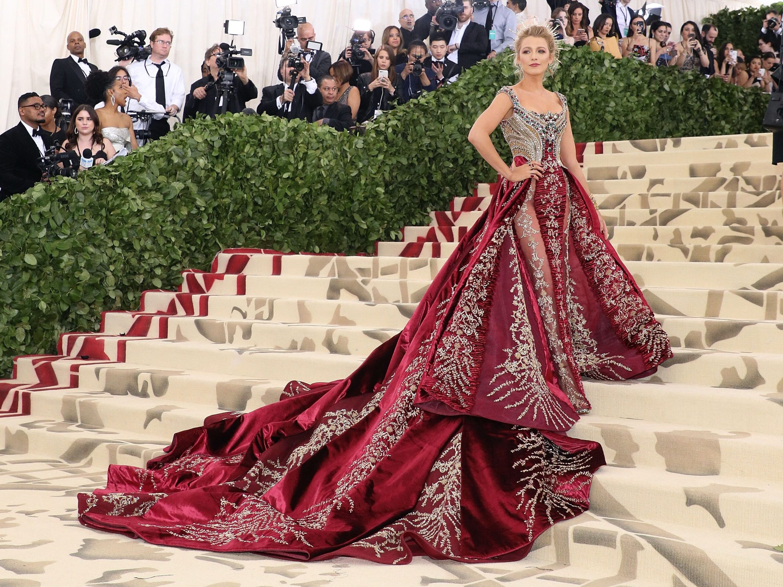 Blake Lively in elaborate Met Gala gown