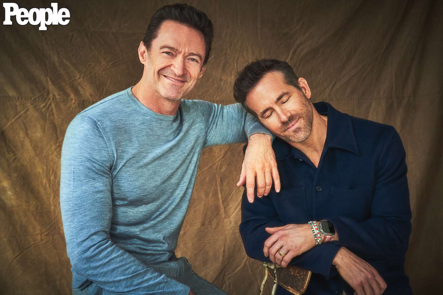 Hugh Jackman and Ryan Reynolds together at public event