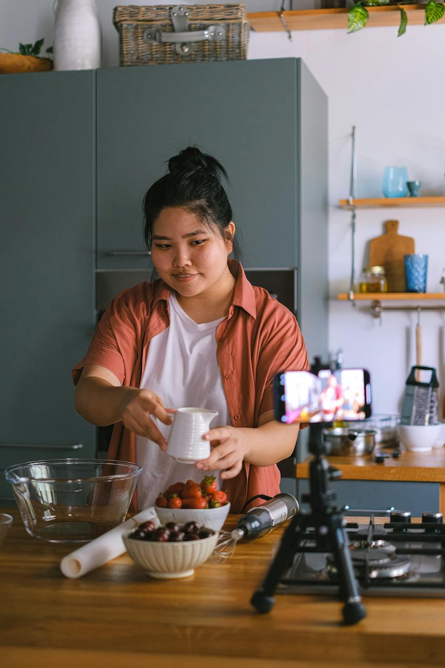 Home cooking content creation setup