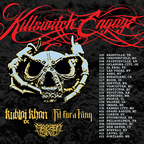 Killswitch Engage performing live on stage