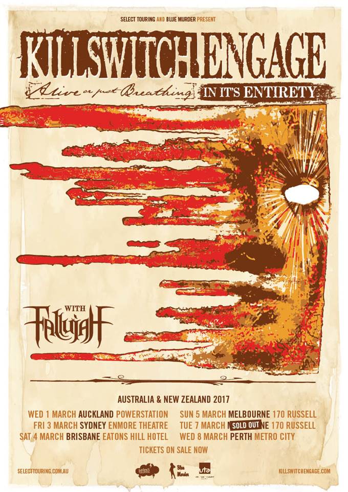 Killswitch Engage previous Australia tour performance