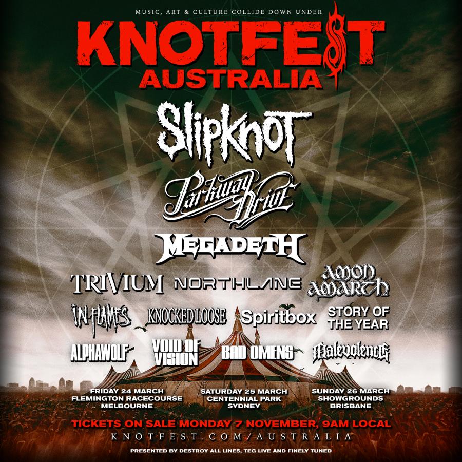 Australian concert venue during metal show