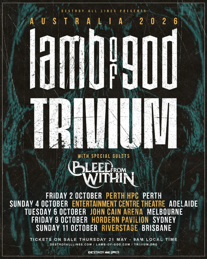 Metal Mayhem Down Under: Lamb of God and Trivium Set to Dominate Australian Stages in 2026