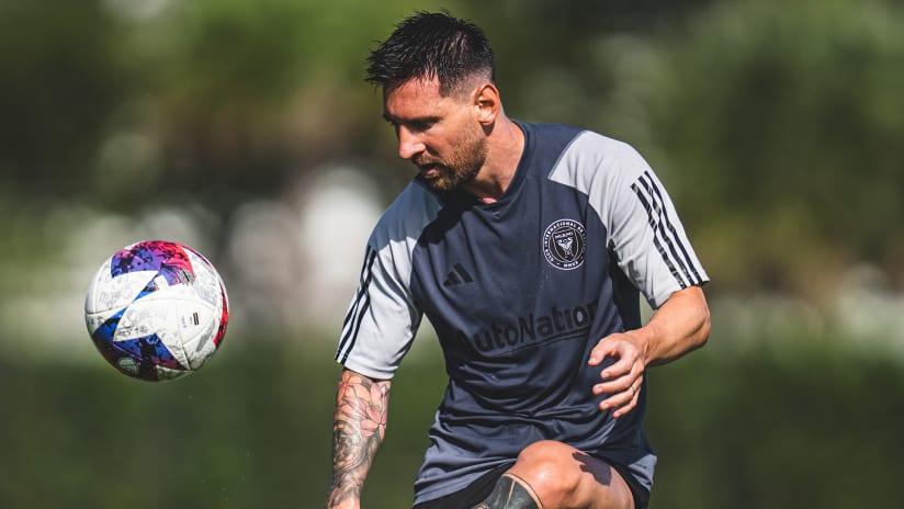 Messi training with Inter Miami CF