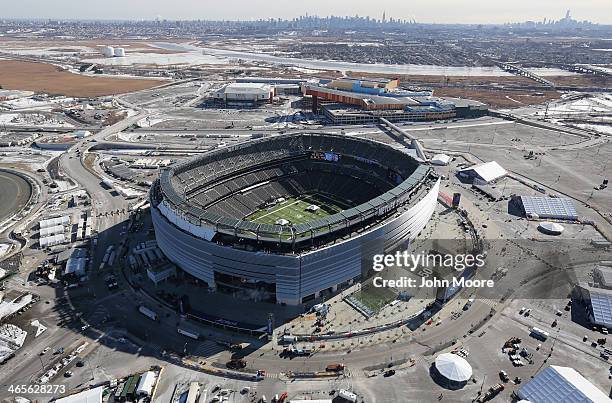 MetLife Stadium in New Jersey aerial view of venue
