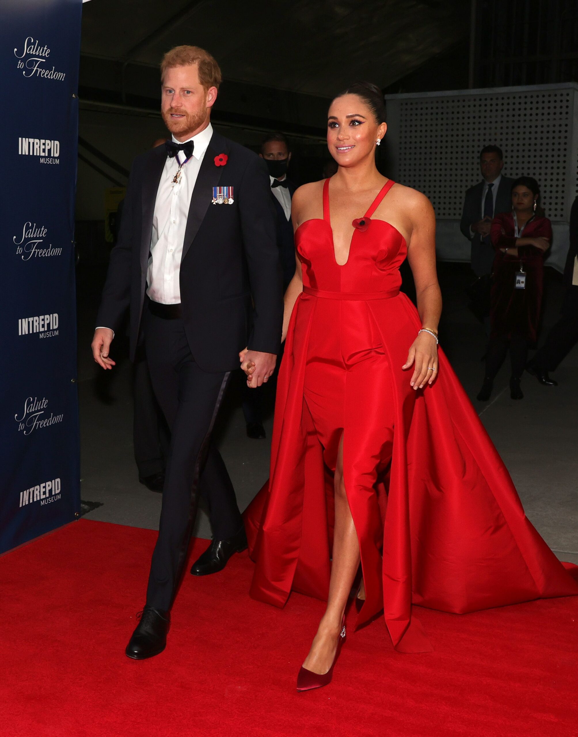 Meghan Markle and Prince Harry at a Hollywood premiere