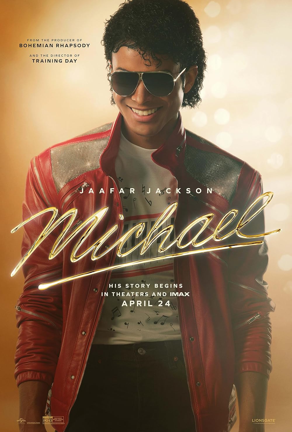 Official movie poster for the Michael Jackson biopic 'Michael'
