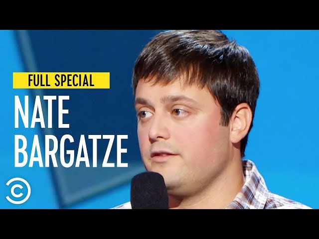 Comedian Nate Bargatze performing stand-up