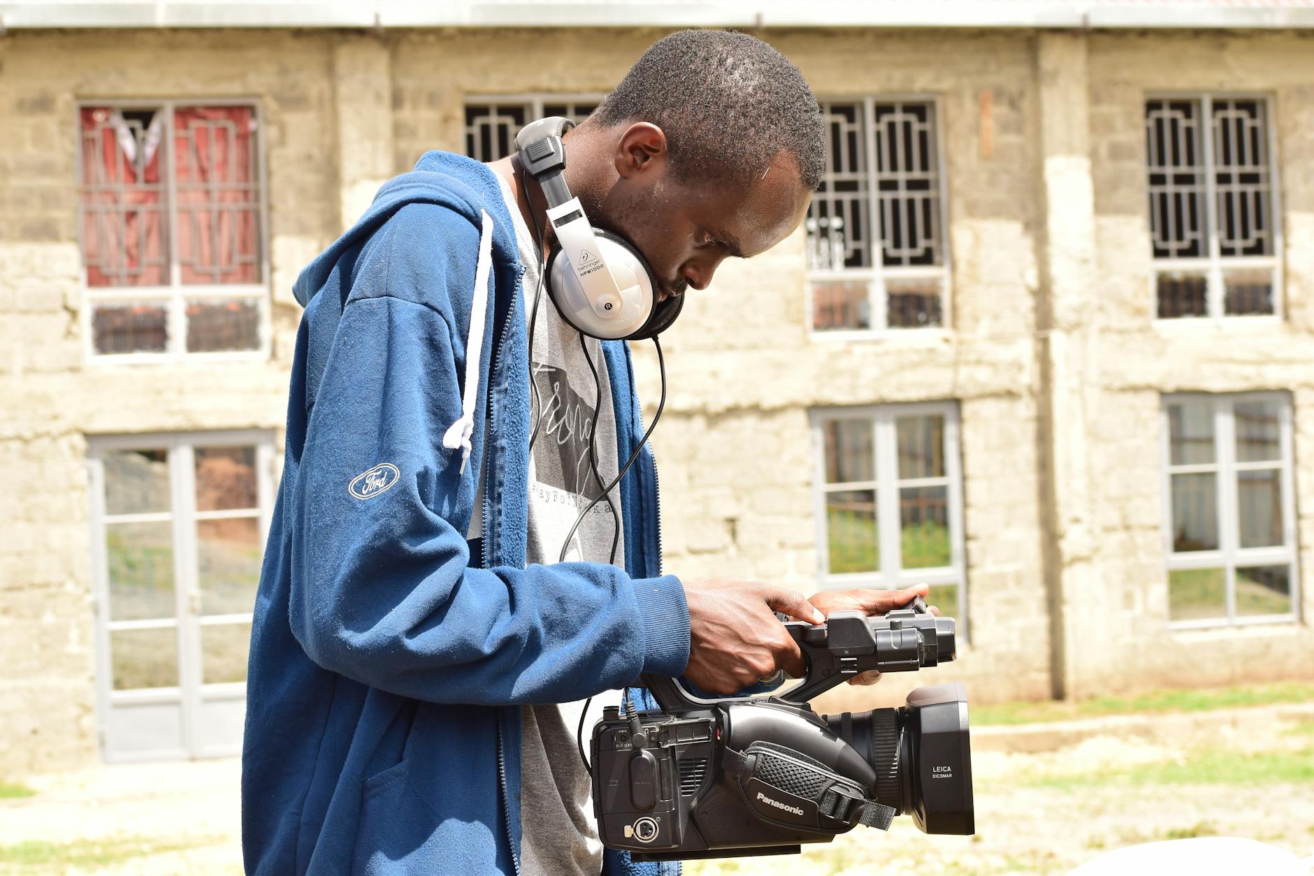 Nollywood movie production set in Africa