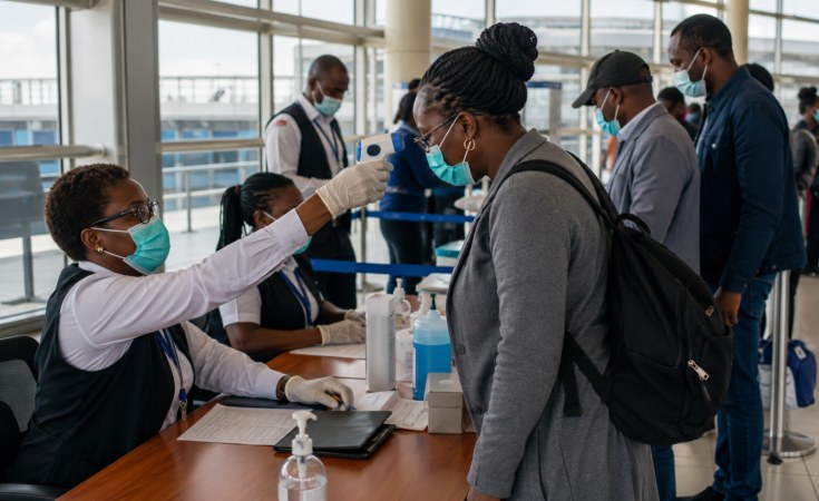 Nigerian airport health screening procedures