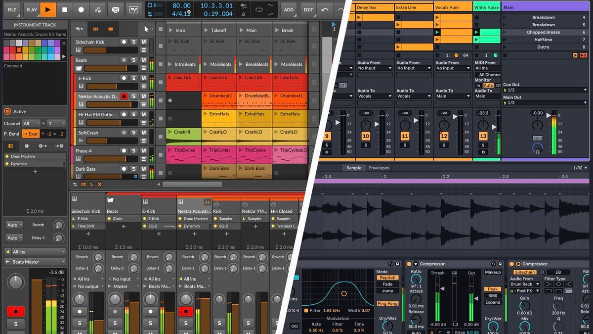 Digital music production studio equipment used in Afrobeats
