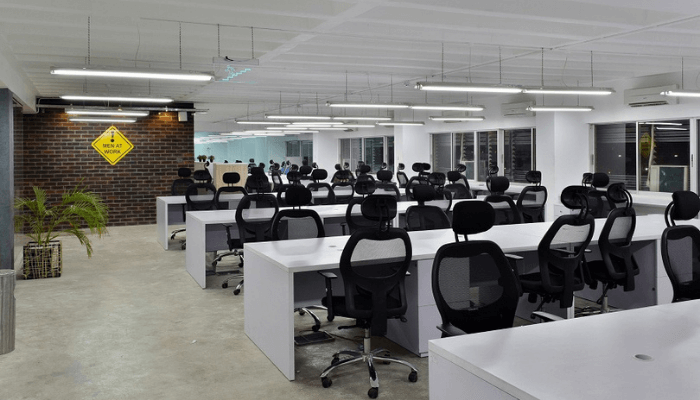 Modern Nigerian startup office workspace
