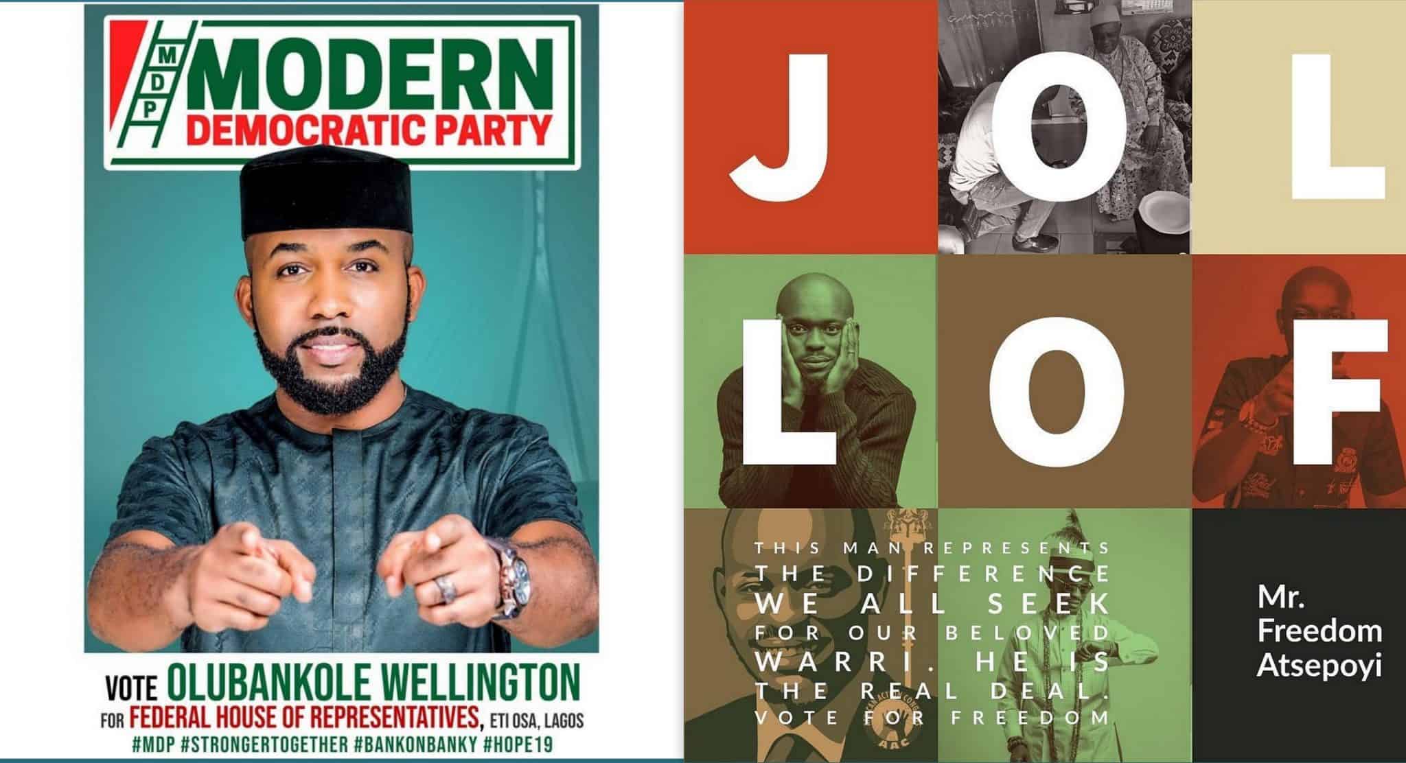Banky Wellington during political activities