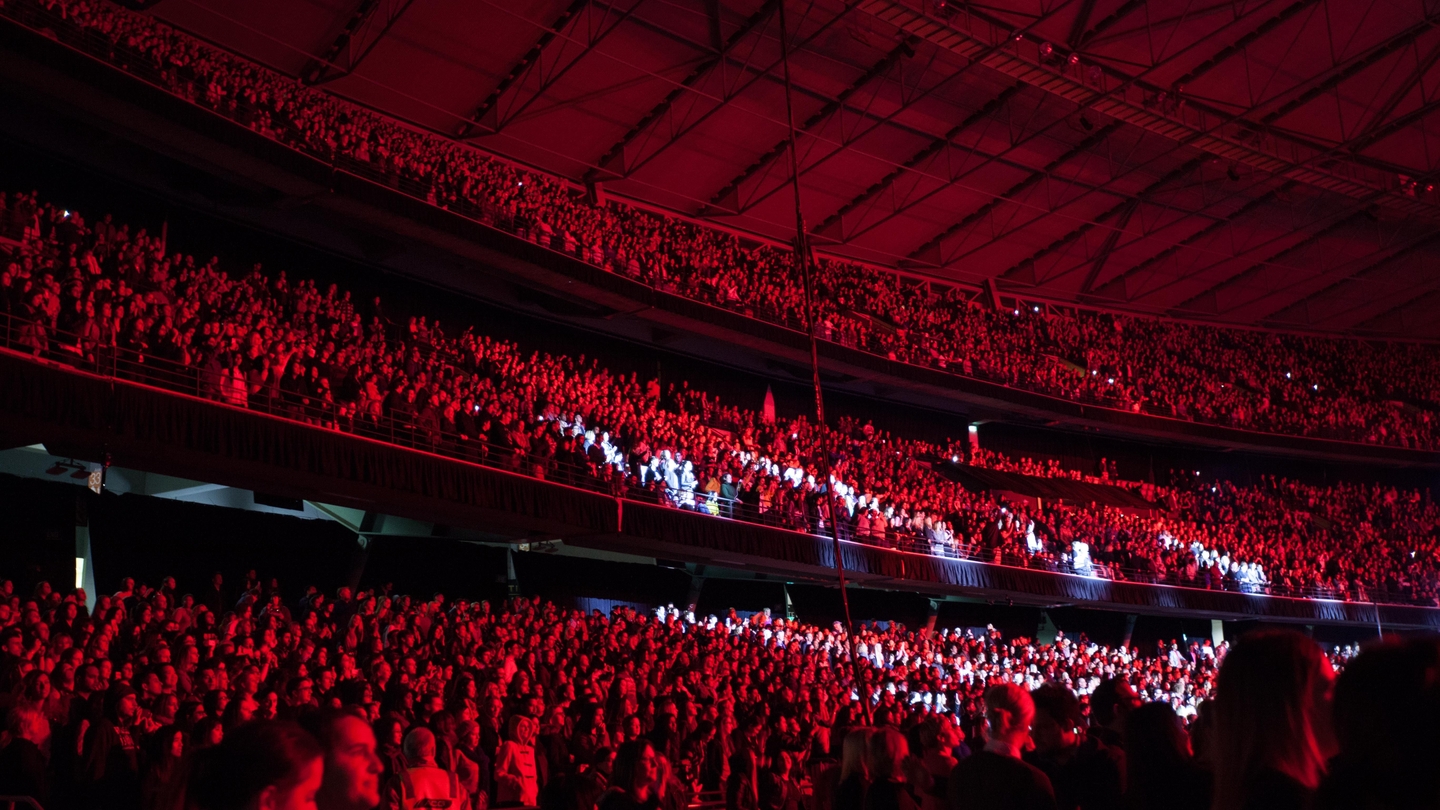 Marvel Stadium in Melbourne during a major concert event