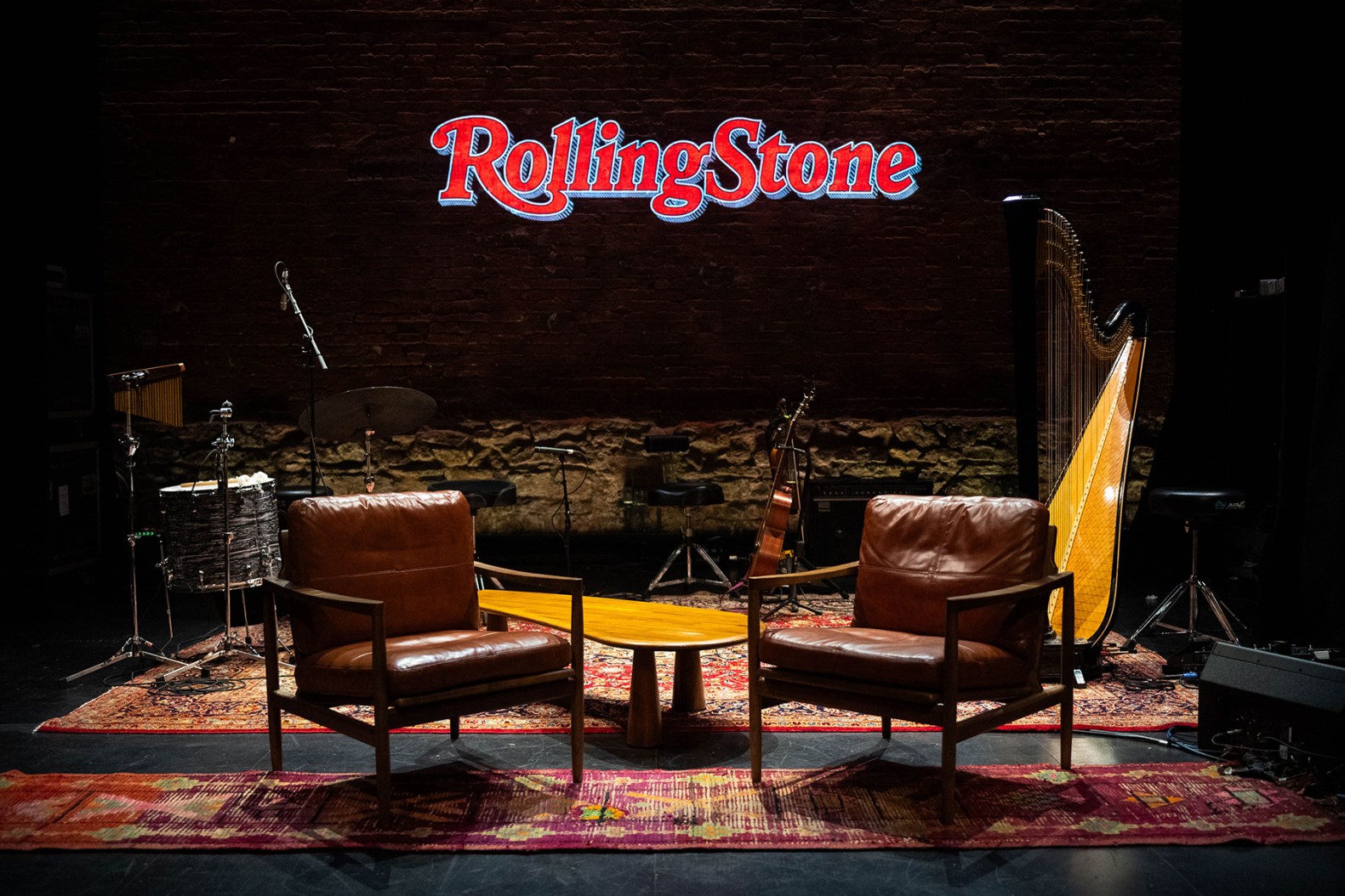 Rolling Stone Residency promotional materials and venue setup